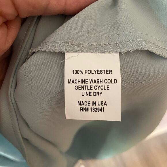 Amanda Uprichard Light Blue Short V-Neck Hera Mini Dress Women's size Medium - Picture 4 of 8